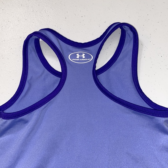 Under Armour UA Toddler Girl Purple Logo Summer Tank Top Size 2t - Picture 5 of 6